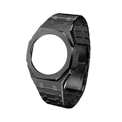 IOTUP 3rd GA2100 Generation Metall-Lünette Uhrenarmbänder Edelstahl Armband 316L Modifikationsband achteckig Nachrüstung Edelstahl verstellbar Ersatzset Zubehör, Einheitsgröße, Achat