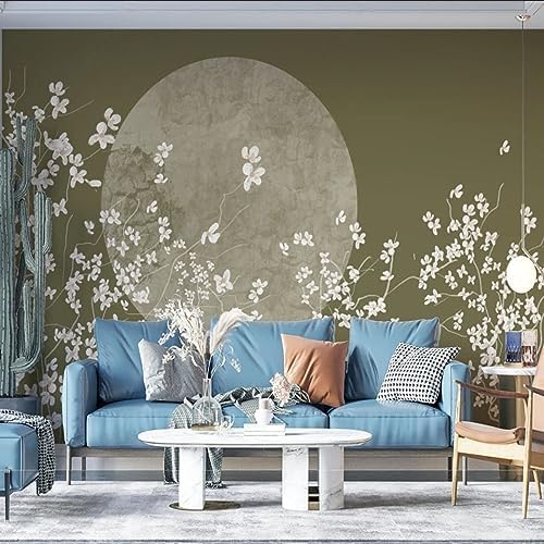 XLMING Porträt Blume Und Vogel Landschaft 3D Tapete Home Dekoration Wohnzimmer Sofa Schlafzimmer Tv Hintergrund Wand-430cm×300cm