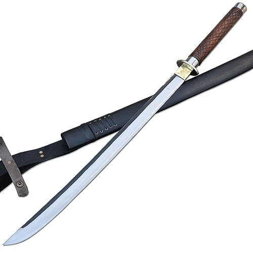 Samurai-Schwert, 60 cm Lange Klinge, handgeschmiedetes Schwert aus Nepal, gehärtet, geschärft, fertige Arbeit