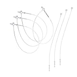 Sicherheitsfäden Loop Pins Transparent für Etiketten, Preisträger (5000 Pcs, 125mm (5 inch))