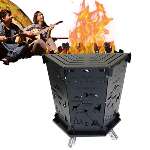 Camping Backpacking Stove | BBQ Camp Stoves Wood Burning Backpacking Burner | Backpacking Camping Burner Compfire Lagerfeuer Rack für Outdoor, Ausflug & Wandern