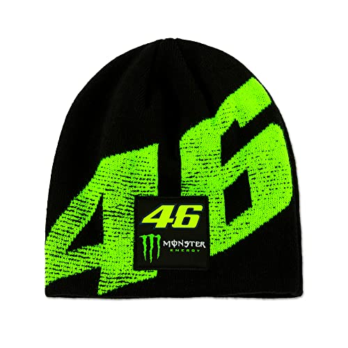 Valentino Rossi VR 46 Herren Dual 46 Monster Energy Beanie, Schwarz, Einheitsgröße