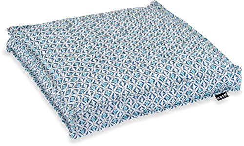 HOCK Yuri Outdoor Sitzkissen 40x40x5cm und 50x50x5cm (40x40x5cm, Blau)