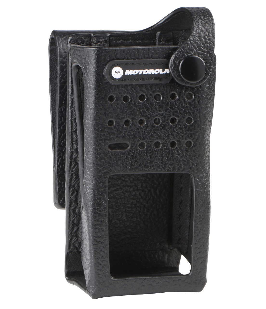 Motorola Solutions Feste Ledertasche mit 2.5 Zoll drehbarer Gürtelschlaufe Funkgeräte mit Display für DP2400 DP2600 PMLN5867A