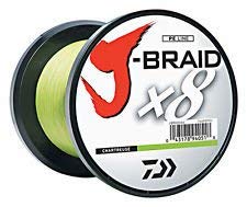 Daiwa J-Braid X8 0,51mm 56Kg 1500m Chartreuse Geflochtene Schnur