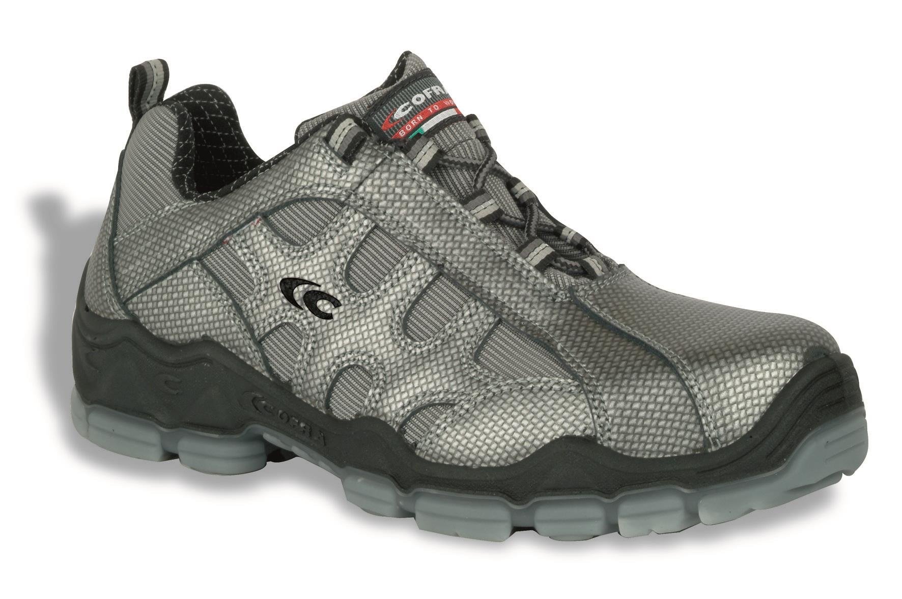 Cofra Sicherheitsschuhe Miro S1 P Wellness, Sicherheitshalbschuhe Größe 46, silber, 20030-000