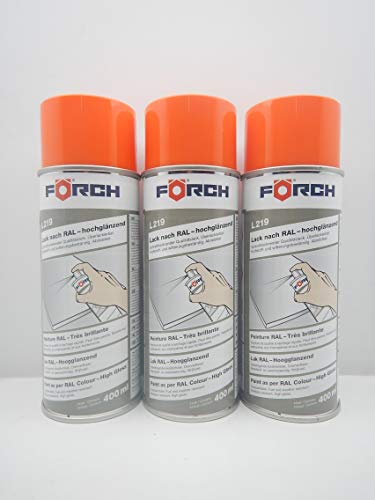 Förch REINORANGE ORANGE RAL 2004 Lack LACKSPRAY Spray SPRAYDOSE 400ML (3)