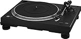 IMG Stageline DJP-200USB Stereo-Hi-Fi-Plattenspieler mit USB-Port und integriertem Phono-Vorverstärker, schwarz