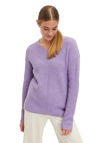 Cartoon Damen Strickpullover mit V-Ausschnitt Lilac Melange,42