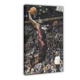 Photographie Signée Dwyane Wade Miami Heat En Édition Limitée + Autogramm Imprimé CERT Leinwandposter, Wandkunst, Dekordruck, Gemälde für Wohnzimmer, Schlafzimmer, Dekoration, 30 x 45 cm