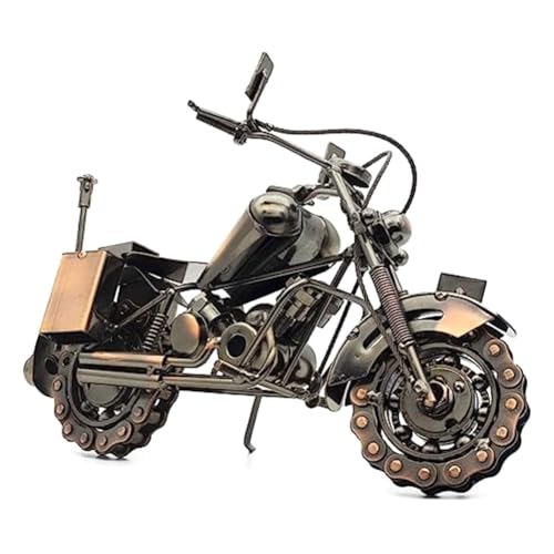 Pluuttiem Einzigartige Motorrad-Geschenke für Männer, Geburtstagsgeschenke für Männer und Fahrerinnen, Vintage-Bürodekoration, Motorrad-Kunst Aus Altmetall, Einfache Installation, Einfach zu Verwenden