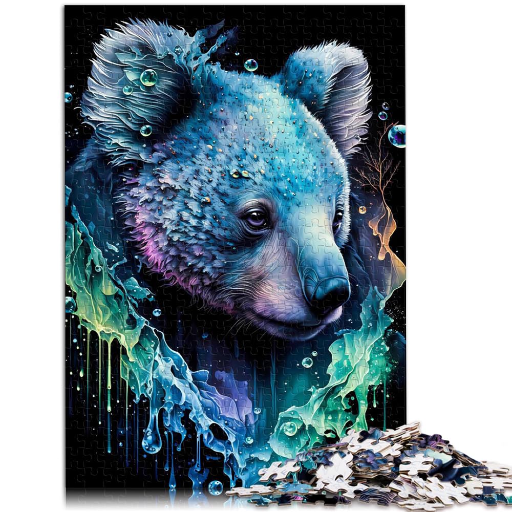 Puzzles Geschenk Koala 1000-teiliges Puzzlespiel Holzpuzzlespielzeug Puzzles Lernspiele Stressabbau-Puzzles 1000 Stück (50 x 75 cm)