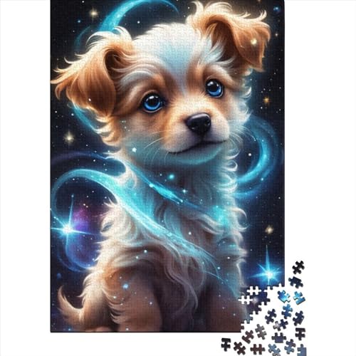 500-teiliges Puzzle, Tier-Fantasie-Hund, Puzzle für Erwachsene, Holzbrett-Puzzle, Lernspielzeug, Größe: 52 x 38 cm