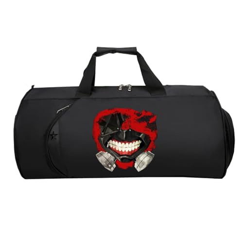 Tok-yo Gho-ul Cabin Bag Anime, Reisetasche Tasche für Flugzeug Unter Sitzplatz, Tote Bag füR Sport Reisen Gym Urlaub Flugzeug(Black 4)