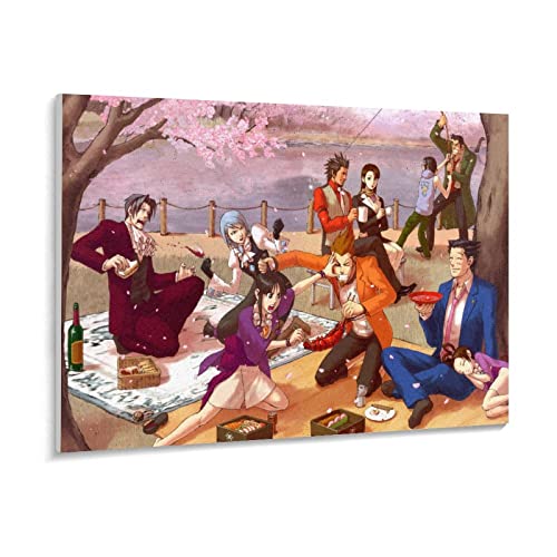 Phoenix Wright Ace Attorney Puzzle, 1000 Teile Puzzles für Erwachsene, Klassische Puzzles Junge Mädchen Puzzles für Kinder Teenager Lernspiele Spielzeug Zuhause Reisegeschenke (75 x 50 cm)