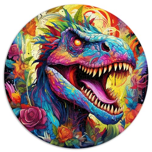 Puzzles mit Dinosauriern, Puzzles für Erwachsene, 1000 Teile, 67,5 x 67,5 cm, Entspannungspuzzles, Spiele, Denksportaufgaben, schwierige Puzzles