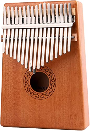 Kalimba Daumen-Qin, Daumenklavier, Fingerklavier | 17|| 21 Tasten Kalimba, traditionelles Musikinstrument, Taschen-Daumenfingerklavier, Mbira-Klavier for Musikliebhaber, (18 cm x 13 cm), 17 Noten F (F