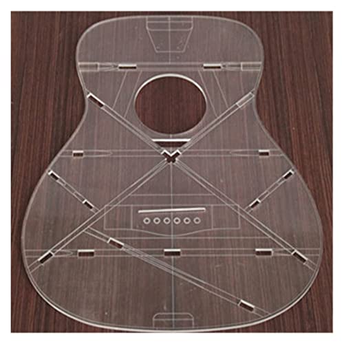 32-Zoll-Gitarre Transparente Schablone Gitarrenherstellung Formen Aussehen Schallloch Schallstrahl Positionskarte werkzeuge zur reparatur von gitarren