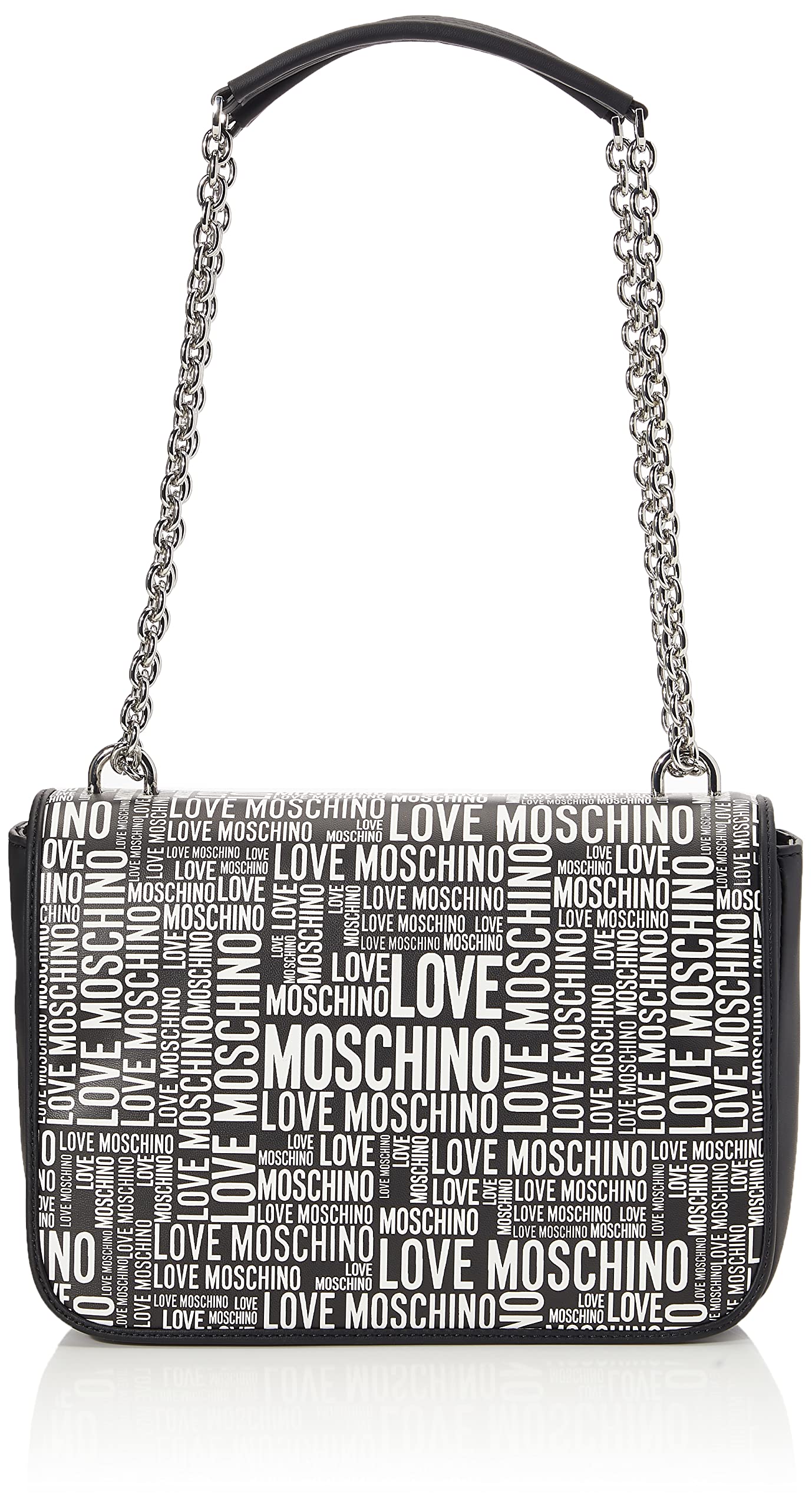 Love Moschino Damen Vorkollektion Schultertasche, Vor-Kollektion Herbst Winter 2021, Schwarz