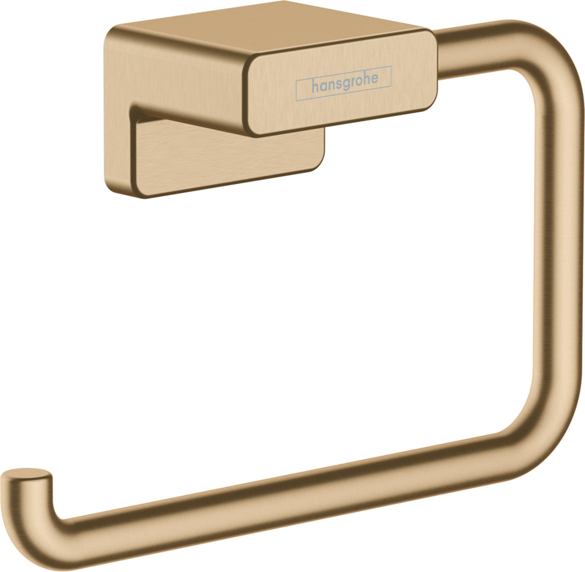 hansgrohe Toilettenpapierhalter AddStoris, Klopapierhalter ohne Deckel,Brushed Bronze