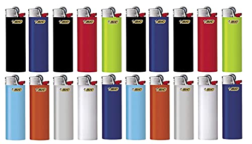 BIC Maxi Reibrad Feuerzeuge Neutral mit Zündstein (BIC Maxi J26) (20 Stück)