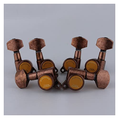 ALFAAL Tuner-Gitarre- Modelle Heckschloss String E-Gitarren- Maschinenköpfe Antike Bronze (Color : 3R3L)