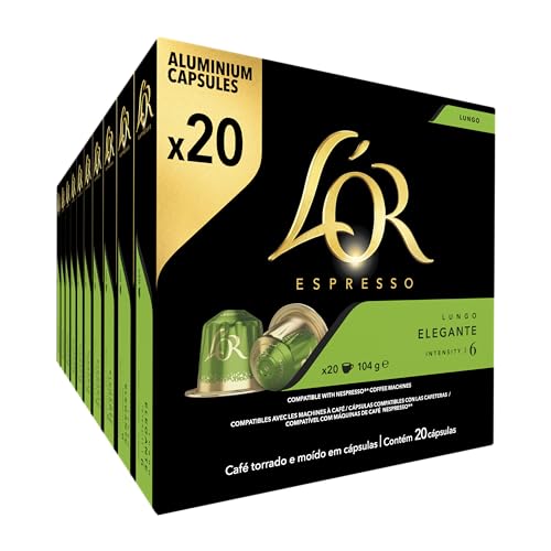 L'OR Lungo Elegante 6 Nespresso®*-kompatible Kapseln 10 x 20 Stück, 10 x 104g