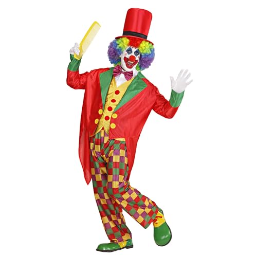 Widmann 11000759 Erwachsenenkostüm Clown, Unisex – Erwachsene, Mehrfarbig, S