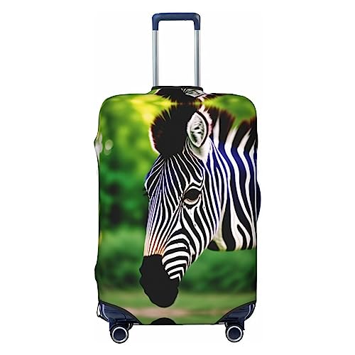 Zebra Reisegepäckabdeckung, robuster Kofferschutz, passend für 45,7 - 81,3 cm große Gepäckstücke, Größe M, Schwarz, Medium