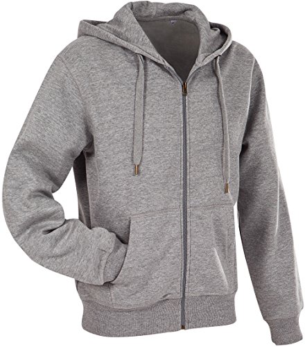 Stedman Apparel Herren Active Sweatjacket/ST5610 Sweatshirt, Grey Heather, Small