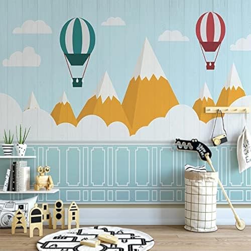 XLMING Einfache Verträumte Schöne Bunte Wolken Kinderdekoration 3D Tapete Wohnzimmer Sofa Schlafzimmer Esszimmer Home Dekoration Wand-300cm×210cm