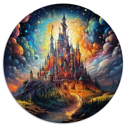 Puzzles für Schloss im Weltraum, 1000 Teile, Puzzles für Erwachsene, Puzzles 26,5 x 26,5 Zoll, Lernpuzzle, Familienspiel für und