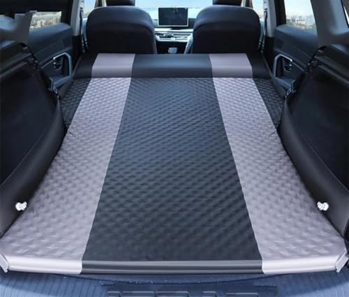 GLILAR Auto Luftmatratze 188X130CM Luftbett Auto Isomatte Verbessertes Kissen Integriertes Autobett Kofferraum SUV MPV Automatische Aufblasbare Schlafmatratze Reise Autozubehör(Black)