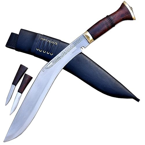 30 cm lange Klinge, traditionelles Sirupat-Kukri-Gurkha-Khukuri-Messer, Schwert, Nepal, echtes funktionierendes Kukri-Messer, Jagd und Camping, Buschlichtung