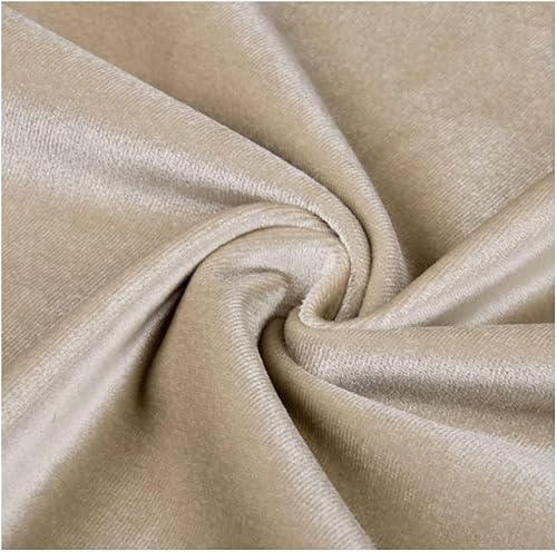 Stretch-Samtstoff, weiches Veloursmaterial, Polsterstoff für Daewear-Kleidung, Heimdekoration, Plüschstoff, Baumwollstoff, Se-Stoff, Heimdekoration, Vorhänge, Polster, Champagner, 1,5 x 4 m