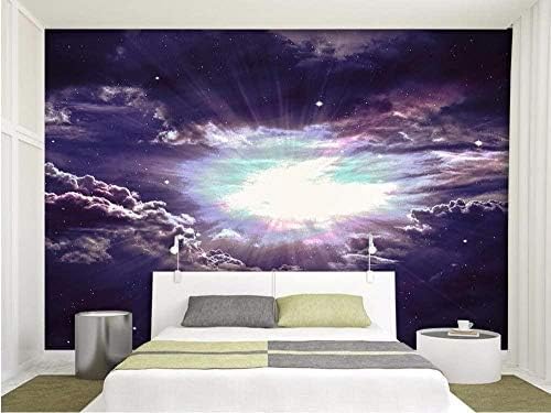 XLMING Kosmischer Himmel Sonnensystem 3D Tapeten Home Esszimmer Sofa Schlafzimmer Wohnzimmer TV Hintergrund-150cm×105cm