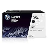 HP 05A Original Toner (geeignet für HP LaserJet P2035, HP LaserJet P2055) 2er Pack, schwarz