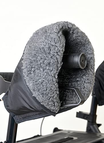 SoNa24 - Rollator-Handschuhe, Rollstuhl-Handschuhe, extra warm | Handwärmer Handmuff Windschutz | TOP QUALITÄT by Pellis-Medica