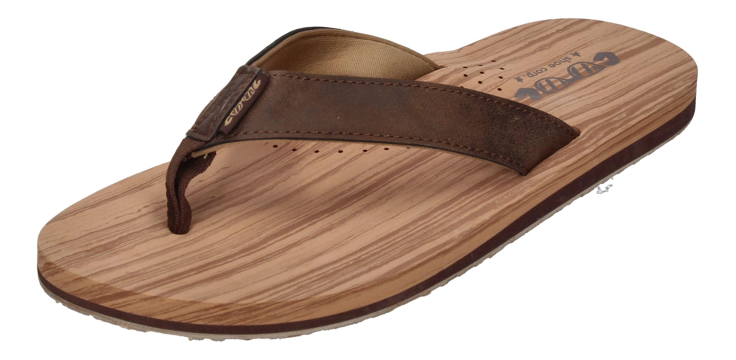 COOL shoe corp. Herren Sin Flip Flops, Wood, 39 EU