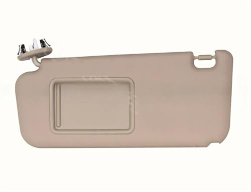 Sonnenschutz OEM# 74320-42501-B2 74310-42452-B2 Graubeige Sonnenblende Links Rechts Mit Schminkspiegel Für Toyota Für RAV4 2006 2007 2008 2009 Auto Sonnenschutz(Beige Left)