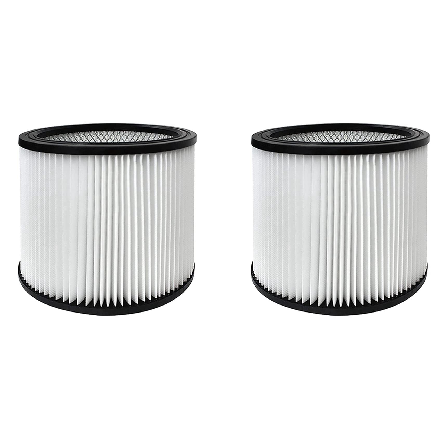 Naugan 2 x Ersatzfilter für Shop Filters 90304 90333 90350 passend für die meisten Nass-/Trockensauger ab 1,7 l