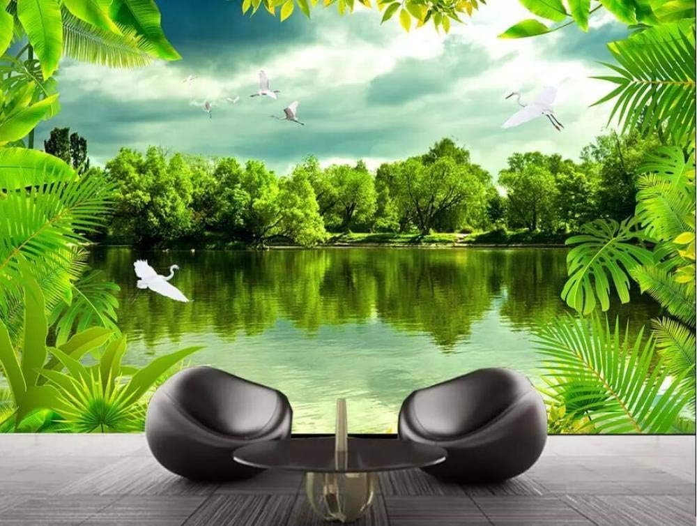 Tropischer Regenwald Fantasiewald Natur 3D Tapete Poster Restaurant Schlafzimmer Wohnzimmer Sofa TV Dekorative Wand-150cm×105cm