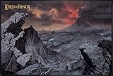 Herr der Ringe Poster Schicksalsberg (62x93 cm) gerahmt in: Rahmen schwarz