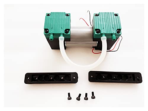 Mikrovakuumpumpe Elektropumpe Leise kleine Luftpumpe Doppelköpfe Membranpumpe 20L/MIN SY-020,Lange Haltbarkeit(SY-015,12V)