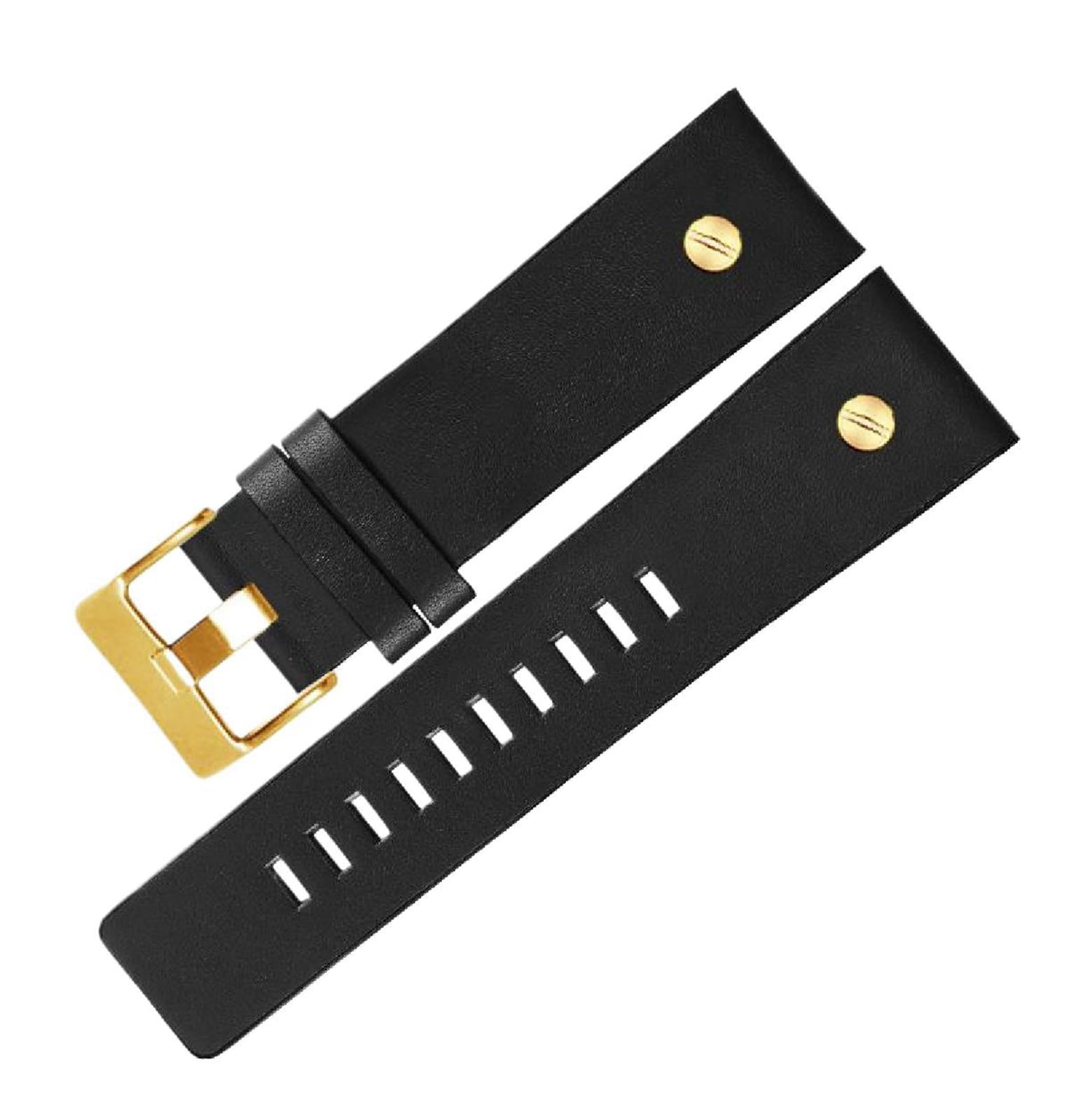 SpaRcz Echtes Leder-Uhrenarmband mit Dornschließe, Herrenuhr-Zubehör, 22-34mm, Farbe 3, 32mm