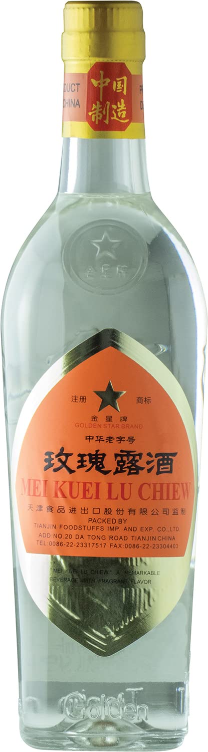 Golden Star Rosenblüten Spirituose Chinesisches Schnaps Mei Kuei Chiew 500ml