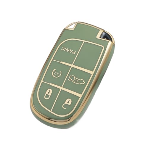 Schlüsselbox Cover Für Jeep Für Cherokee Für Wrangler Für Compass Für Renegade Für Grand Für Patriot 5 Tasten Smart-Key-Fob-Gehäuseabdeckung Schlüsselhülle Cover(5)