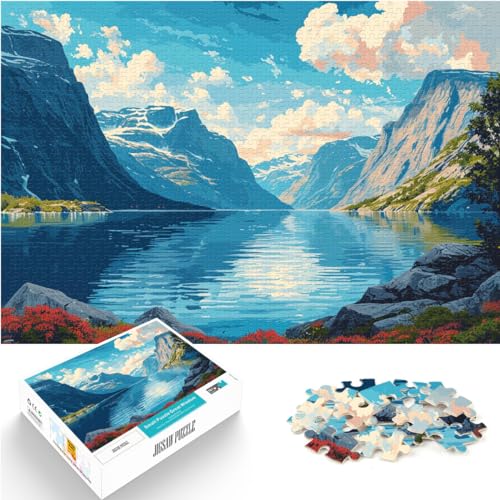 Puzzles, farbenfrohe Kunstlandschaftsmalerei, 1000-teiliges Puzzle für Erwachsene, Holzpuzzle, Spaß für Aktivitäten zu Hause, Geburtstagsgeschenk, Reisegeschenke, 1000 Teile (50 x 75 cm)