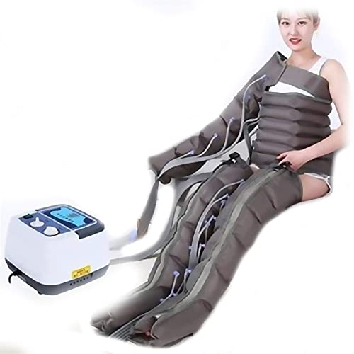 Luftkompressions Massager Maschine Anzug 6 Airbags Kompressions Pressotherapie Gerät, Beinmassagegerät Für Ganzkörpermassage Lymphdrainage, Fördern Durchblutung (Color:2 Leg 1 Arm 1 Waist And Machine)