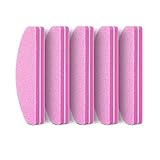 KANUZ 5 Stück professionelle Nagelfeile Farbschwamm Schleifpapier Nagelfeile mit Polier- und Polierpuffer Maniküre Schleifpapier Werkzeugset (Farbe: 5 Stück rosa)